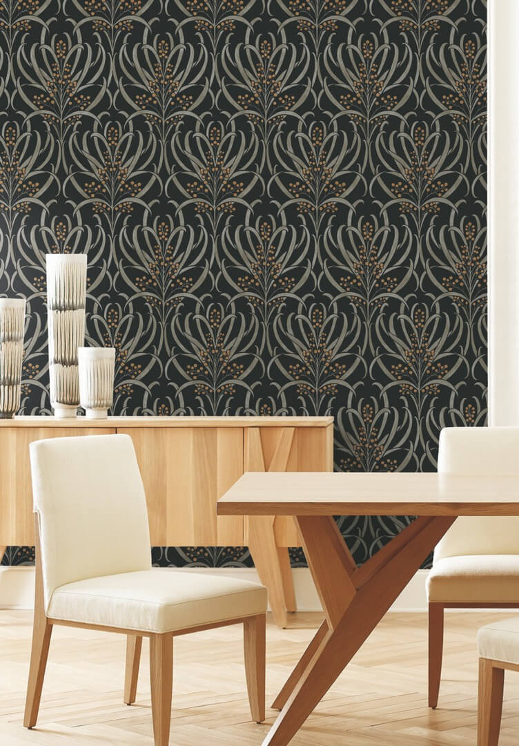 Tapeta roślinna York Wallcoverings AC9145 Calluna Art & Crafts