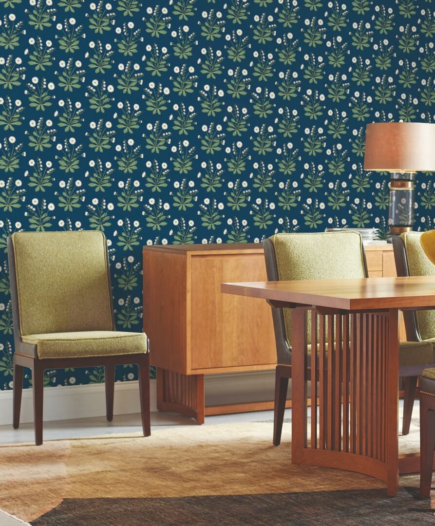 Tapeta kwiaty York Wallcoverings AC9151 Meadow Flowers Art & Crafts