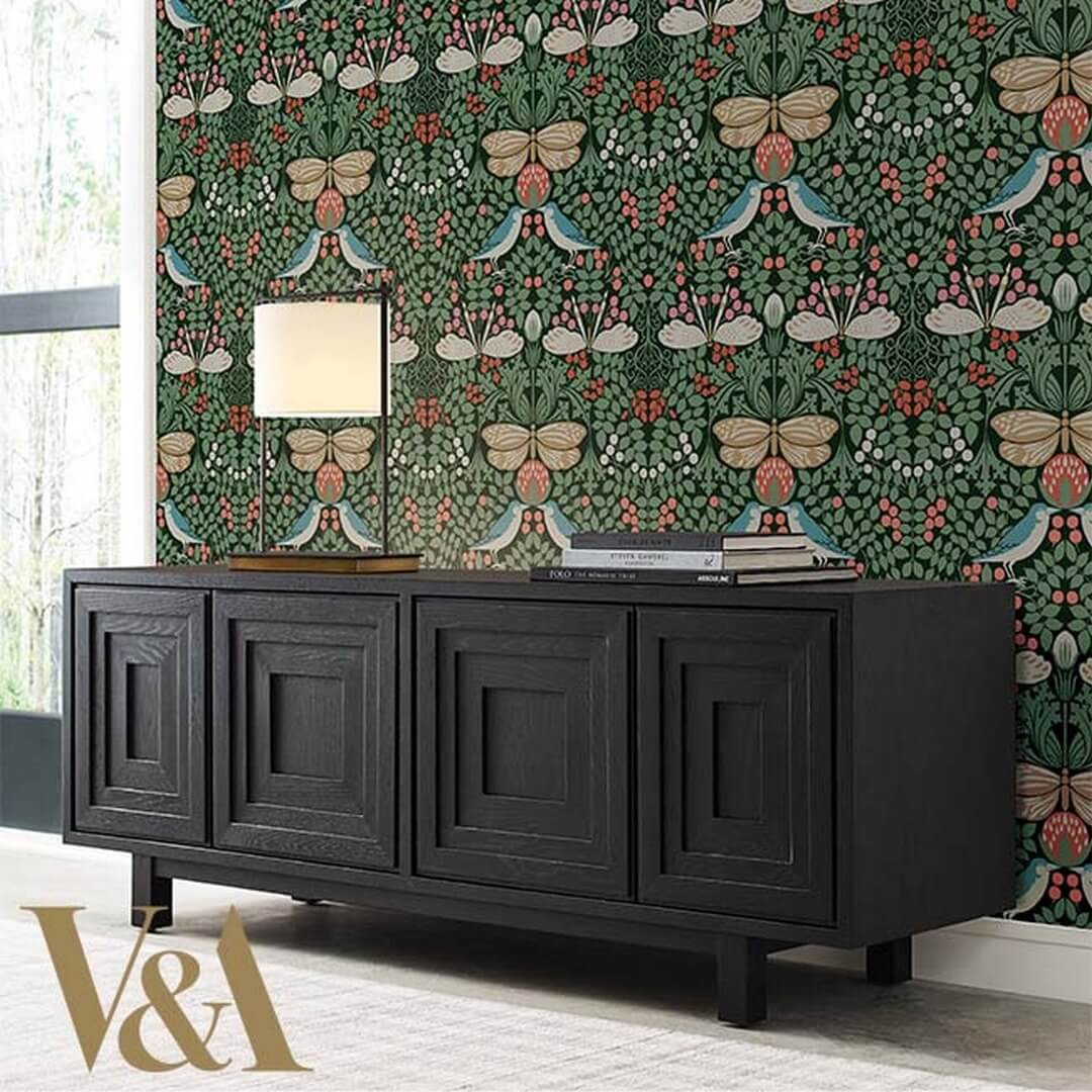 Tapeta botaniczny ogród York Wallcoverings AC9161 Butterfly Garden Art & Crafts
