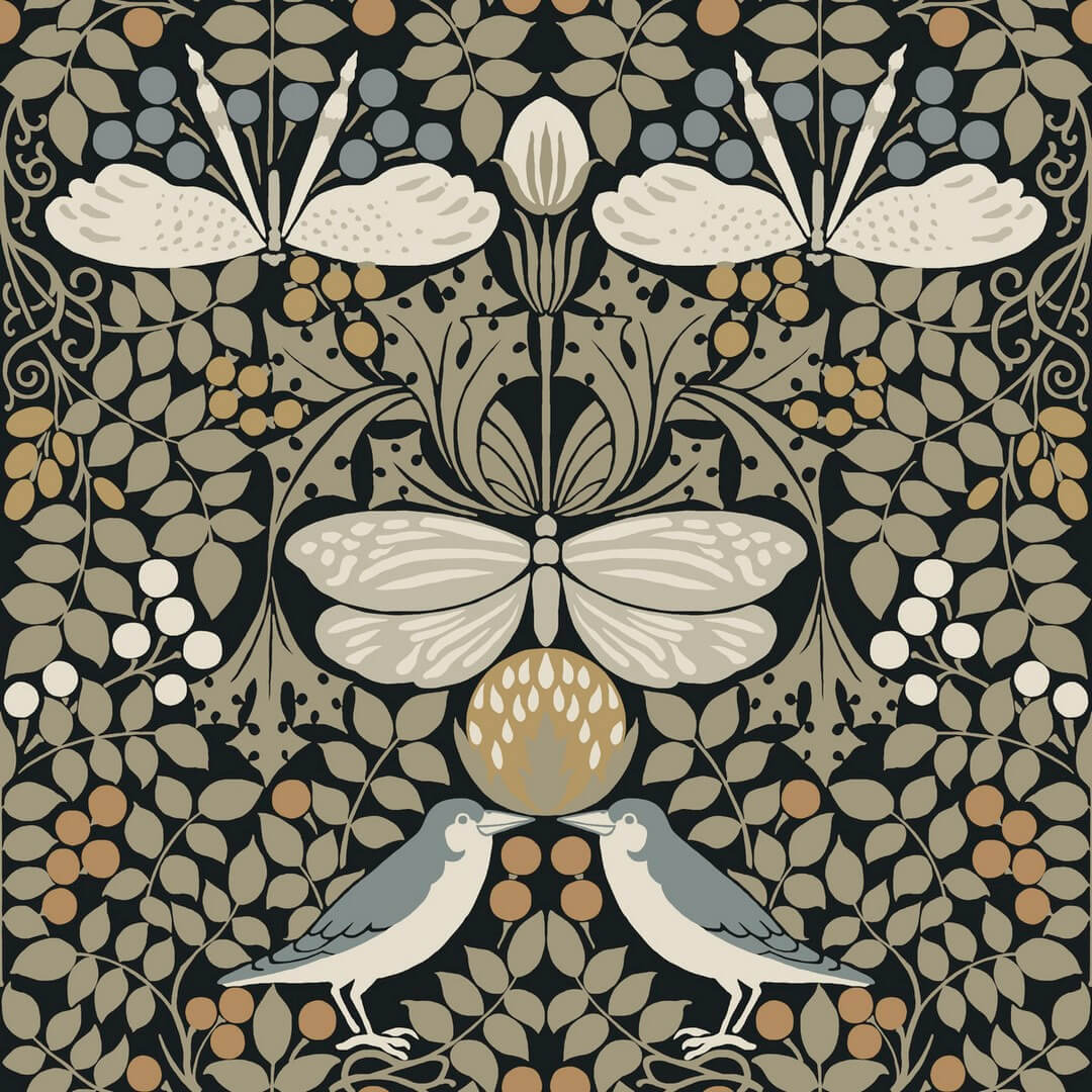 Tapeta botaniczny ogród York Wallcoverings AC9162 Butterfly Garden Art & Crafts