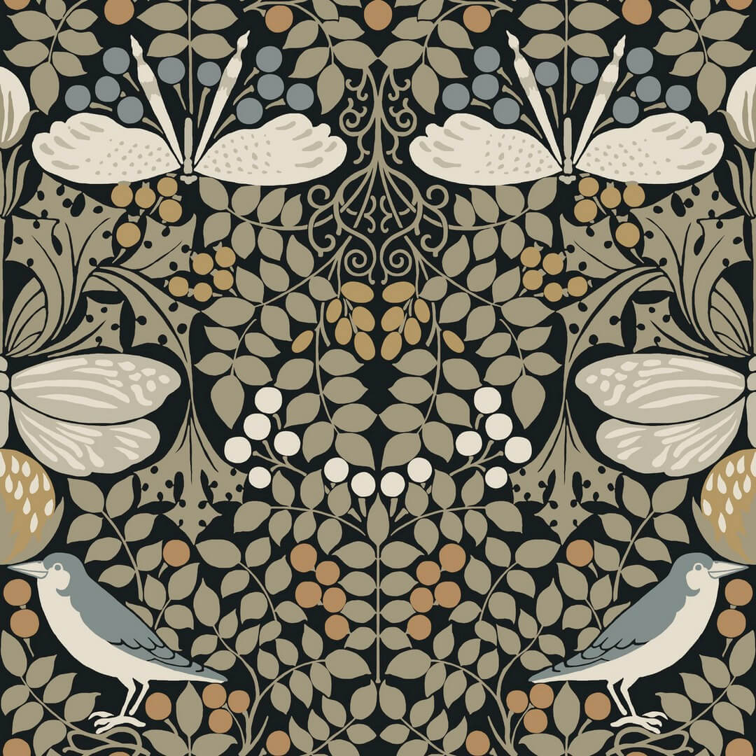 Tapeta botaniczny ogród York Wallcoverings AC9162 Butterfly Garden Art & Crafts