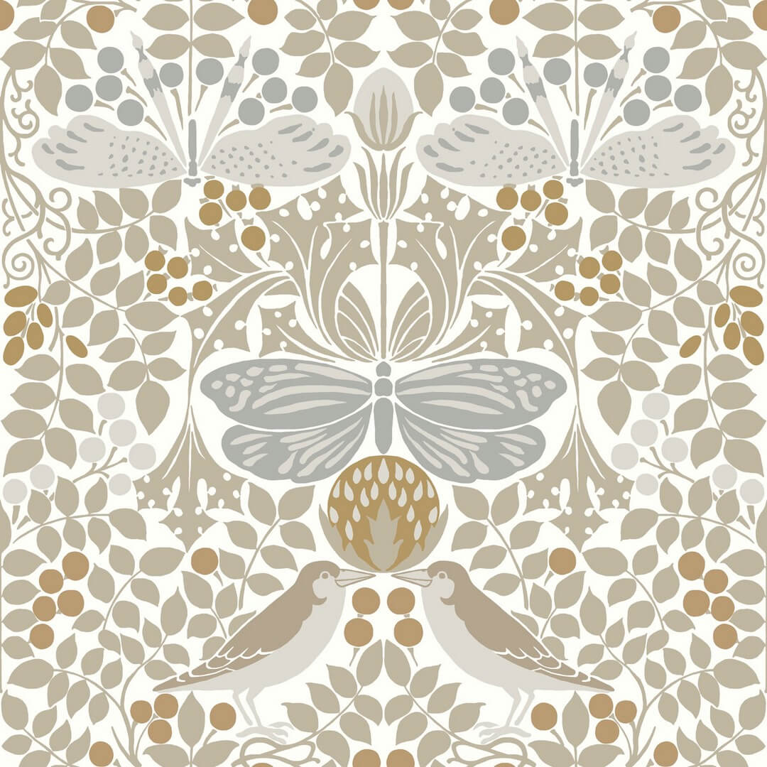 Tapeta botaniczny ogród York Wallcoverings AC9163 Butterfly Garden Art & Crafts