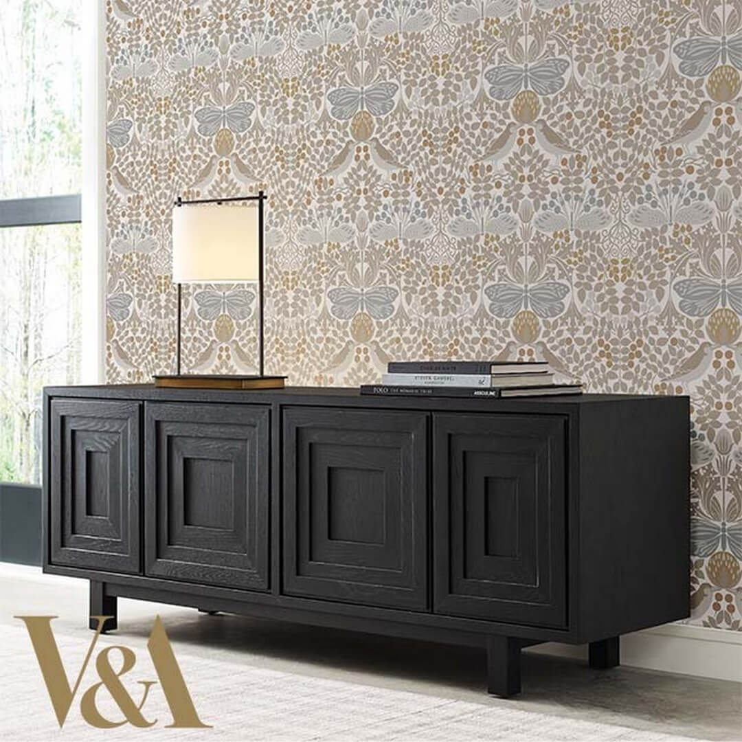 Tapeta botaniczny ogród York Wallcoverings AC9163 Butterfly Garden Art & Crafts