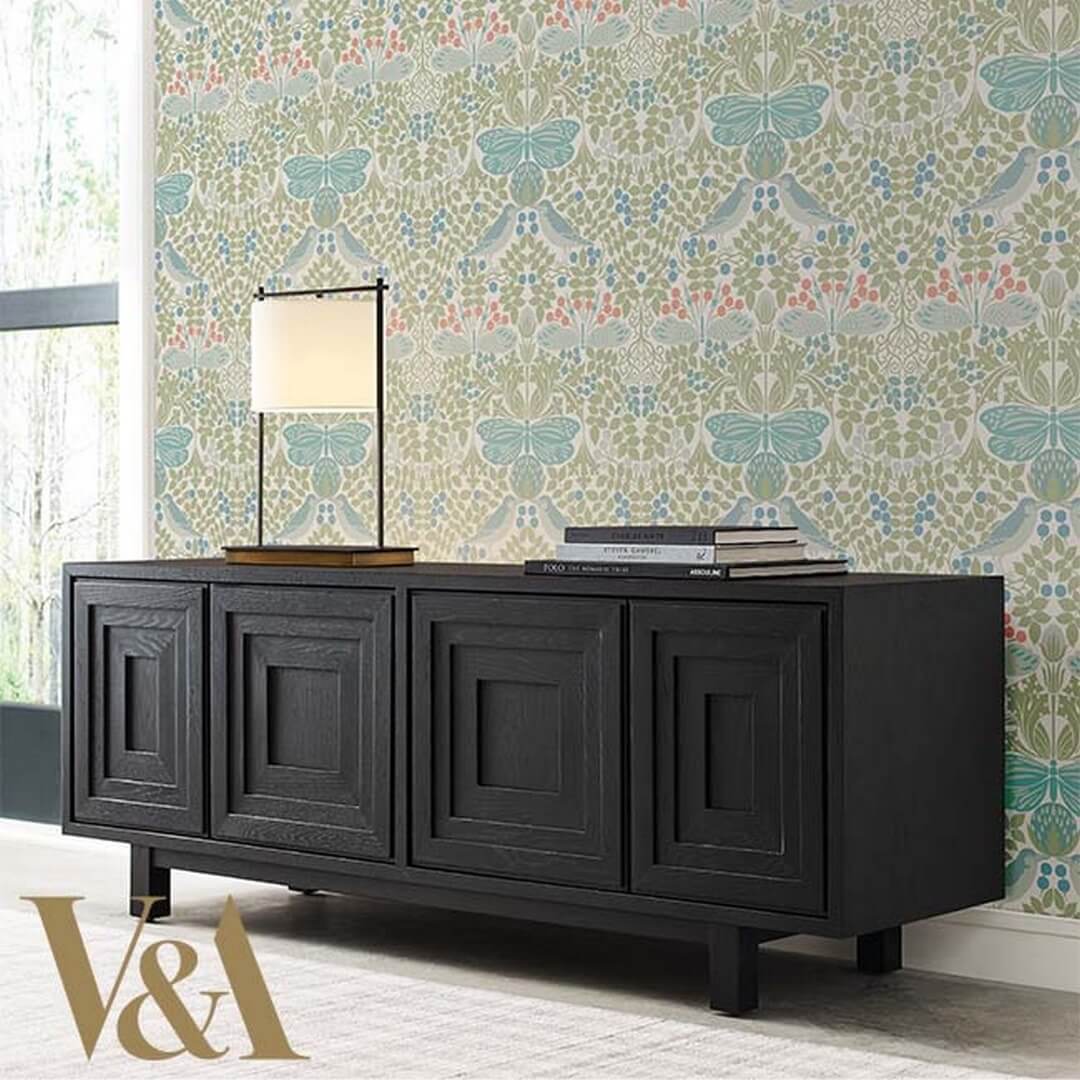 Tapeta botaniczny ogród York Wallcoverings AC9164 Butterfly Garden Art & Crafts