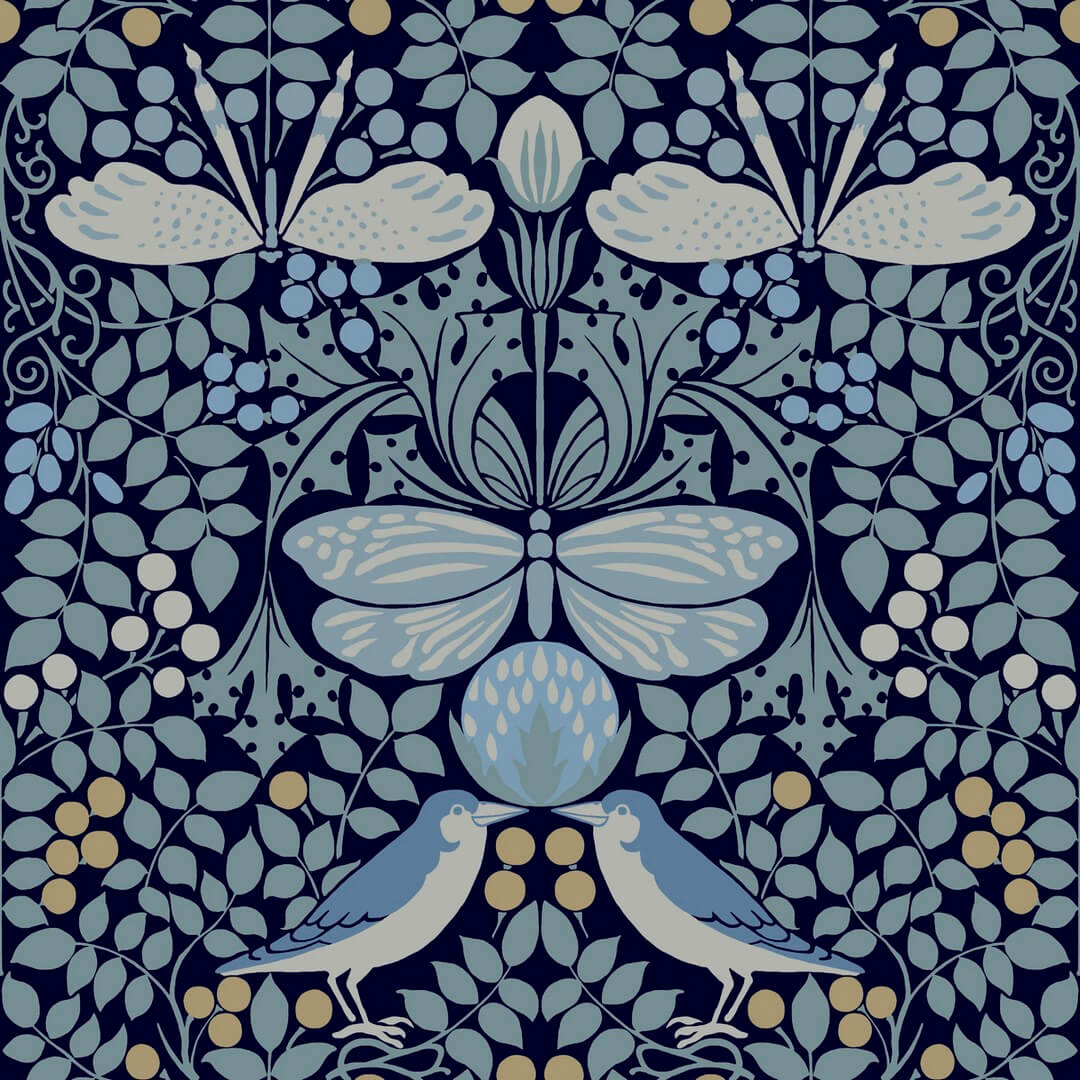 Tapeta botaniczny ogród York Wallcoverings AC9165 Butterfly Garden Art & Crafts
