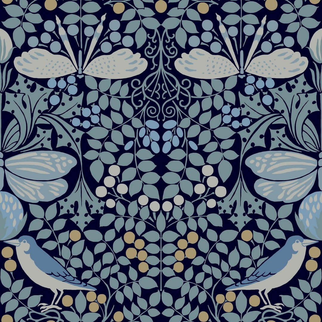 Tapeta botaniczny ogród York Wallcoverings AC9165 Butterfly Garden Art & Crafts