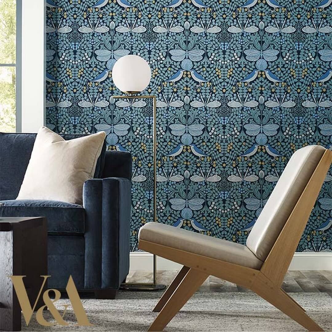 Tapeta botaniczny ogród York Wallcoverings AC9165 Butterfly Garden Art & Crafts
