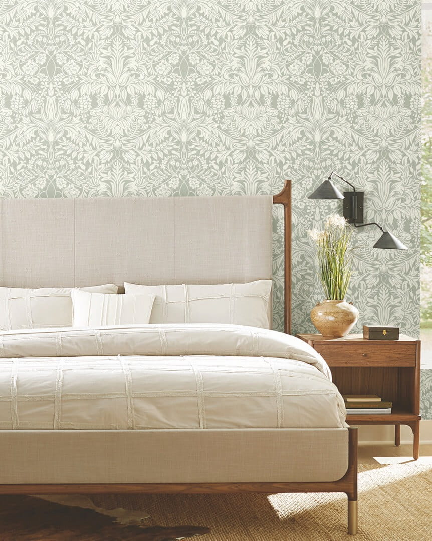 Tapeta adamaszek York Wallcoverings AC9195 Lockwood Damask Art & Crafts