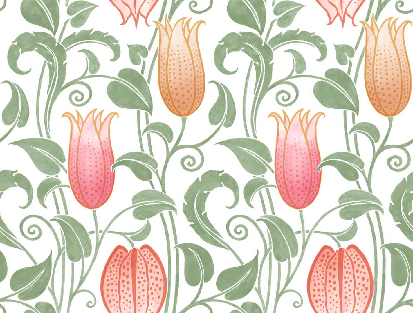 Tapeta florystyczna York Wallcoverings AC9201 Canterbury Bells Art & Crafts