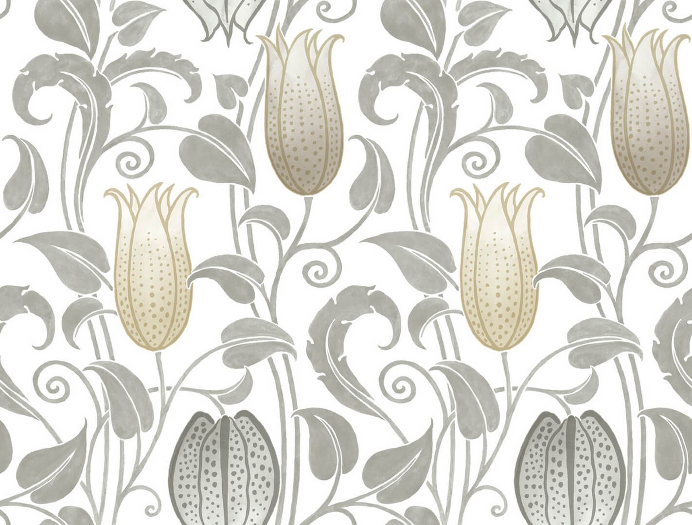 Tapeta florystyczna York Wallcoverings AC9204 Canterbury Bells Art & Crafts