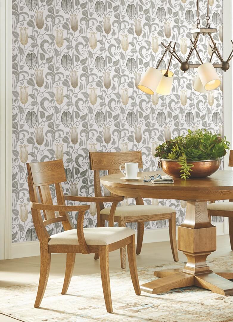Tapeta florystyczna York Wallcoverings AC9204 Canterbury Bells Art & Crafts