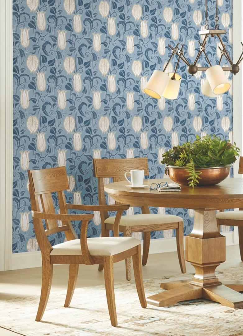 Tapeta florystyczna York Wallcoverings AC9205 Canterbury Bells Art & Crafts