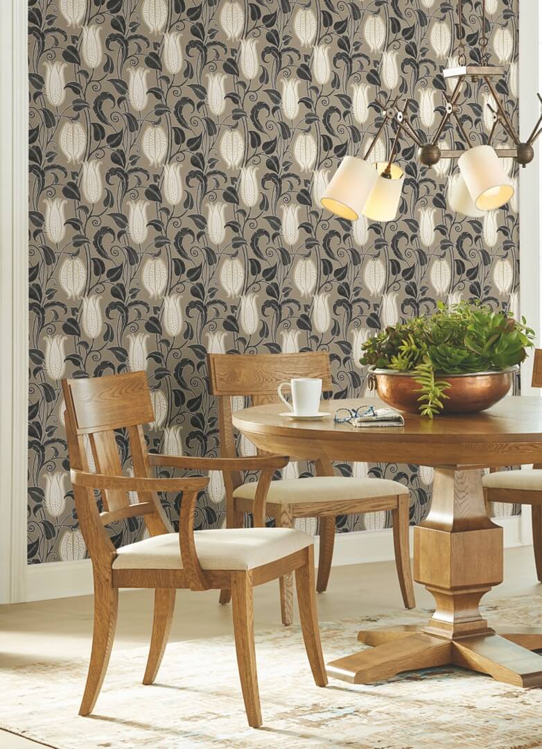 Tapeta florystyczna York Wallcoverings AC9206 Canterbury Bells Art & Crafts