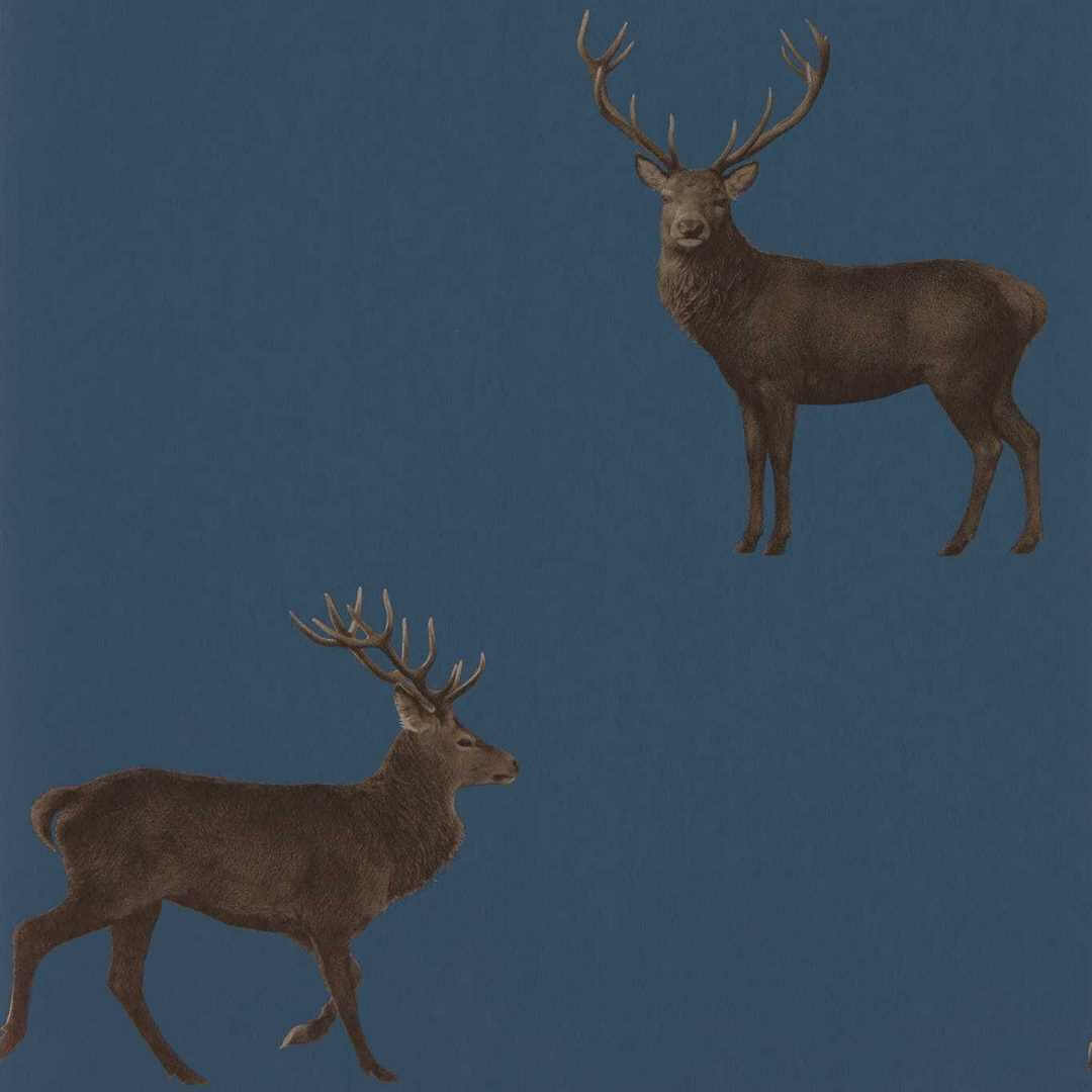 Tapeta jelenie Sanderson 216620 Evesham Deer Arboretum