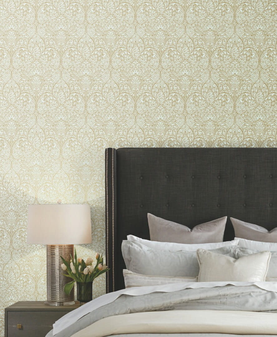 Tapeta adamaszek York Wallcoverings CD4008 Paradise After Eight
