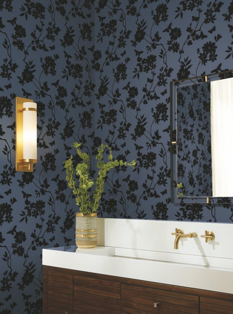 Tapeta botaniczna York Wallcoverings DT5021 Flutter Vine After Eight