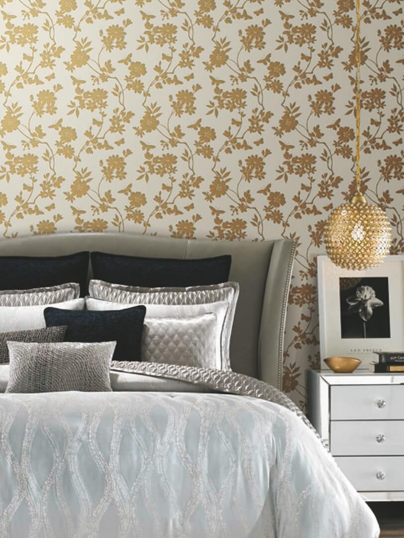 Tapeta botaniczna York Wallcoverings DT5022 Flutter Vine After Eight
