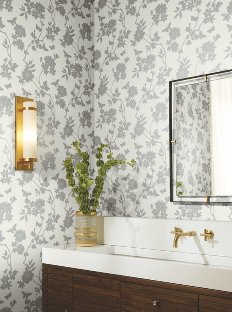 Tapeta botaniczna York Wallcoverings DT5023 Flutter Vine After Eight