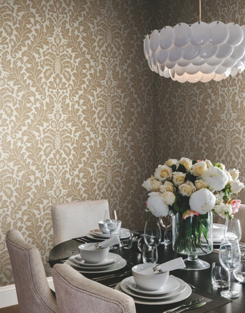 Tapeta ornament York Wallcoverings DT5045 Modern Romance After Eight