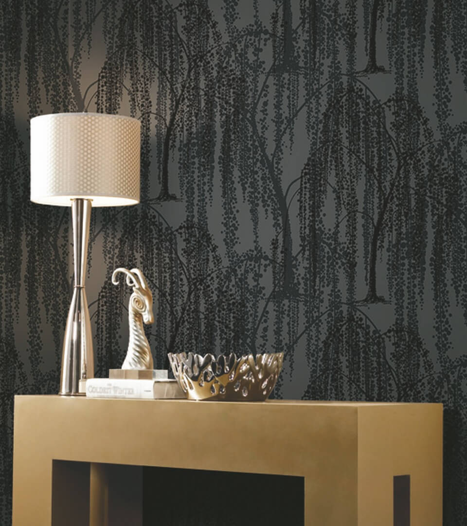 Tapeta drzewa wierzby płaczącej  York Wallcoverings DT5062 Willow Glow After Eight