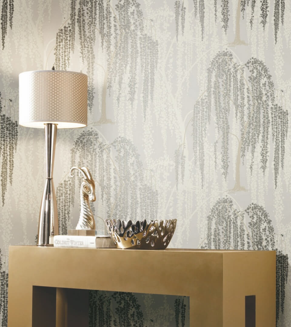 Tapeta drzewa wierzby płaczącej  York Wallcoverings DT5064 Willow Glow After Eight