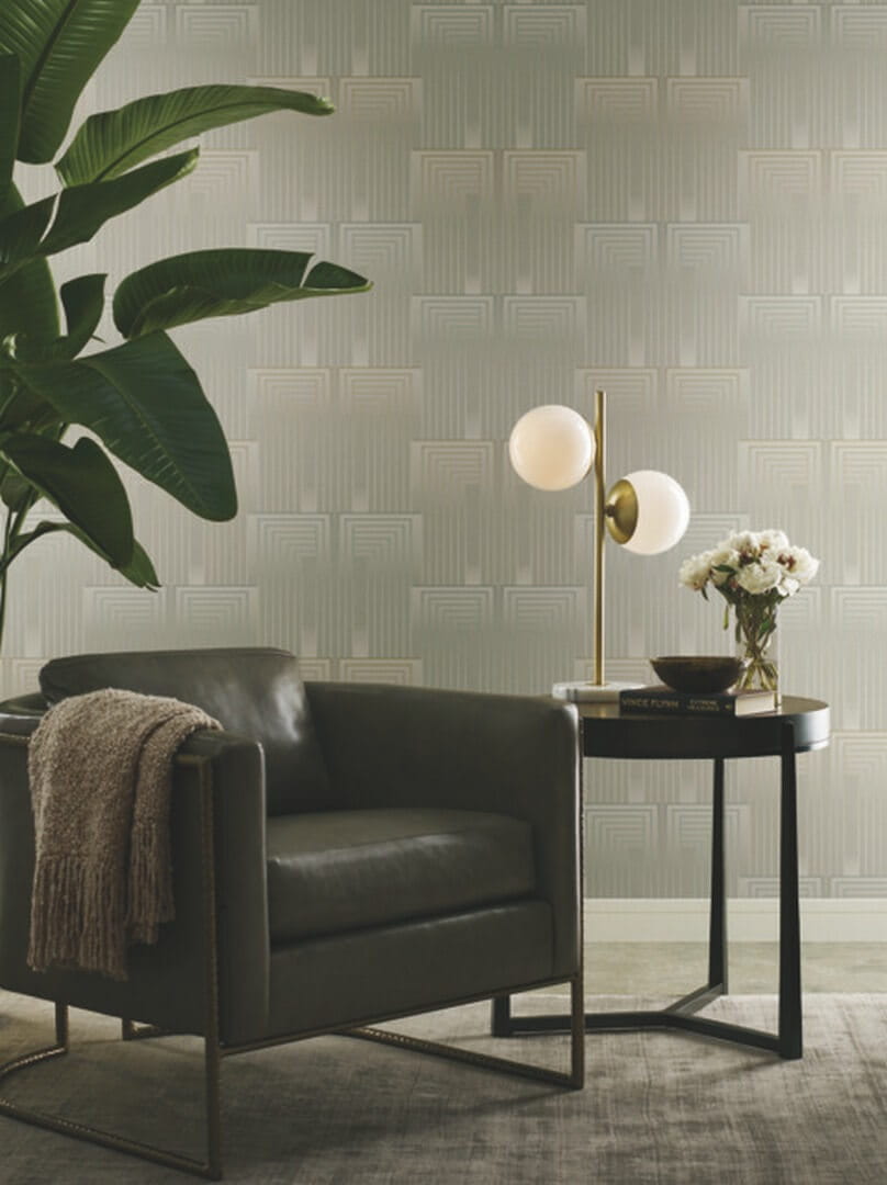 Tapeta geometryczna art-deco York Wallcoverings DT5071 Vanishing After Eight