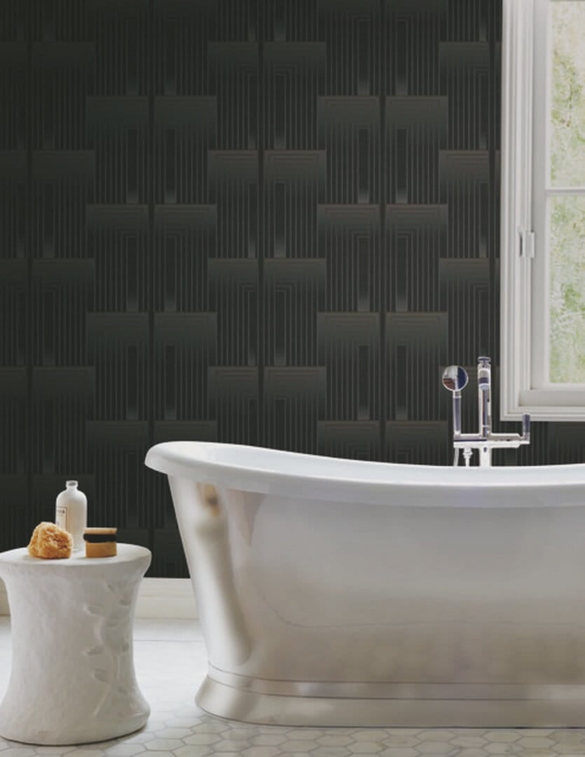 Tapeta geometryczna art-deco York Wallcoverings DT5072 Vanishing After Eight