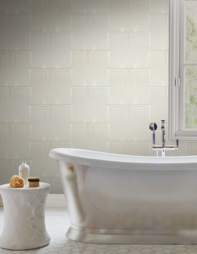 Tapeta geometryczna art-deco York Wallcoverings DT5073 Vanishing After Eight