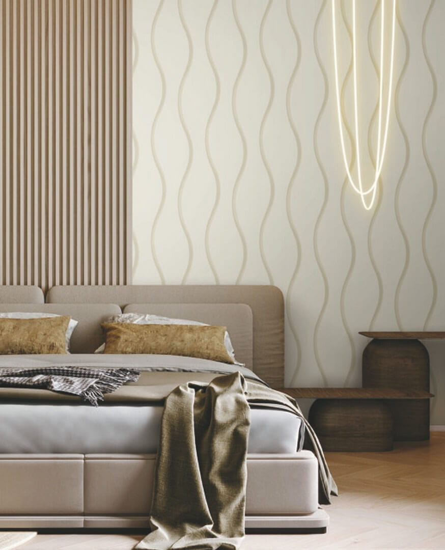 Tapeta falujące linie York Wallcoverings DT5111 Unfurl After Eight