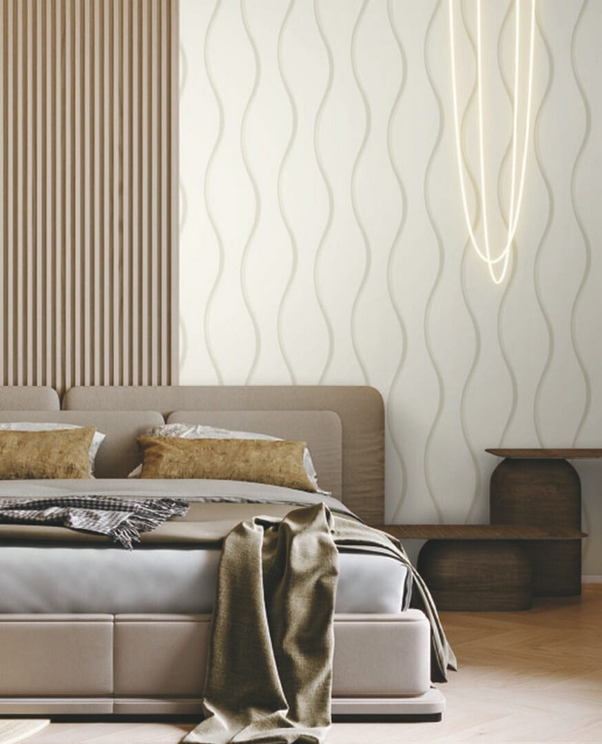 Tapeta falujące linie York Wallcoverings DT5112 Unfurl After Eight