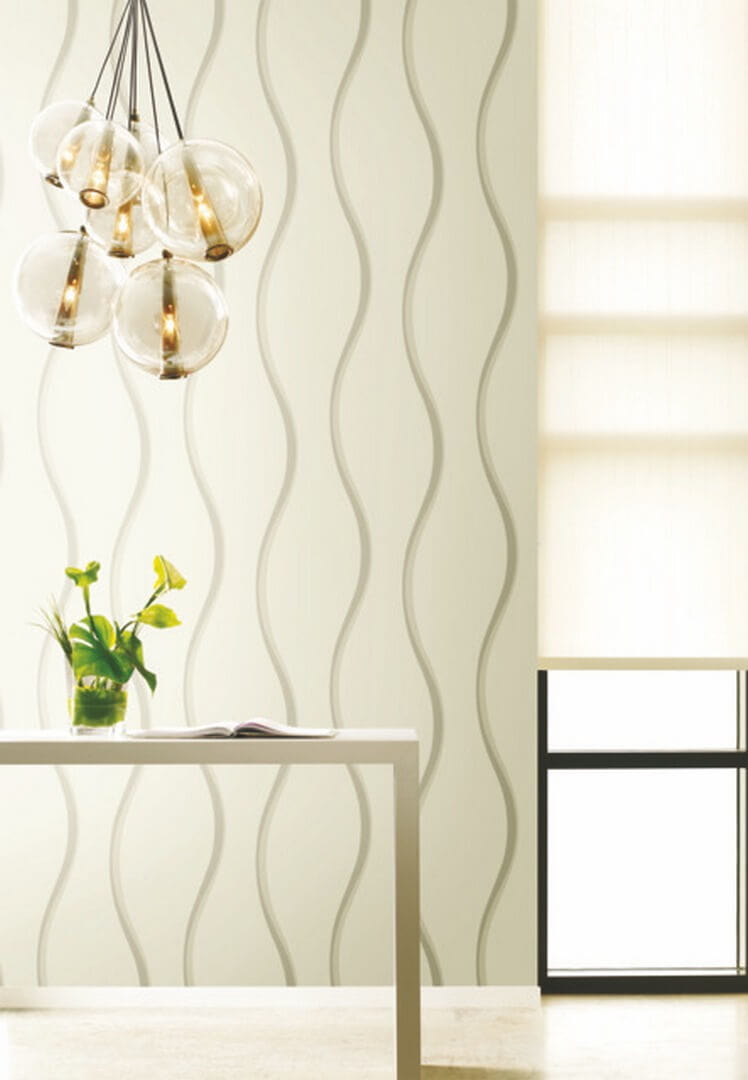Tapeta falujące linie York Wallcoverings DT5112 Unfurl After Eight