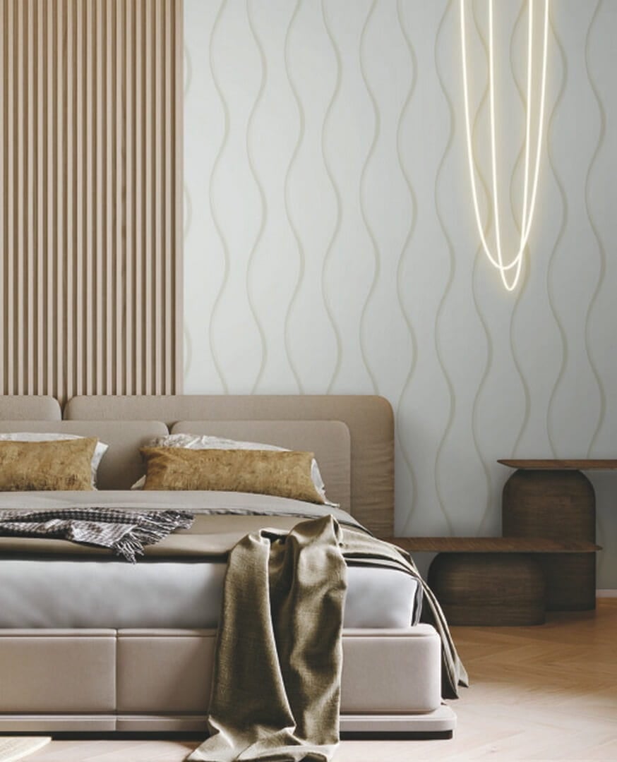 Tapeta falujące linie York Wallcoverings DT5113 Unfurl After Eight