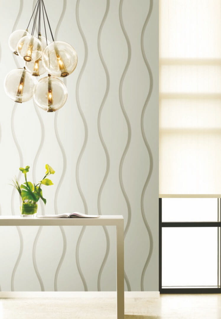 Tapeta falujące linie York Wallcoverings DT5114 Unfurl After Eight