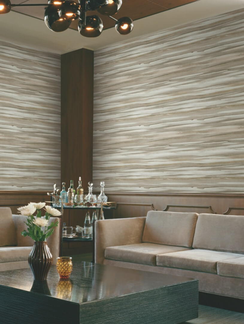 Tapeta cieniowane poziome paski York Wallcoverings DT5124 Sanctuary After Eight