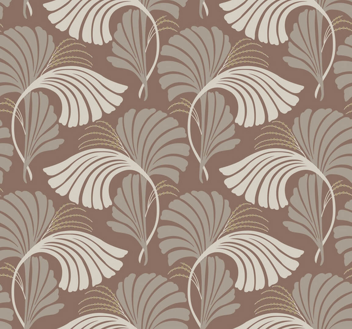 Tapeta liście York Wallcoverings DT5131 Dancing Leaves After Eight