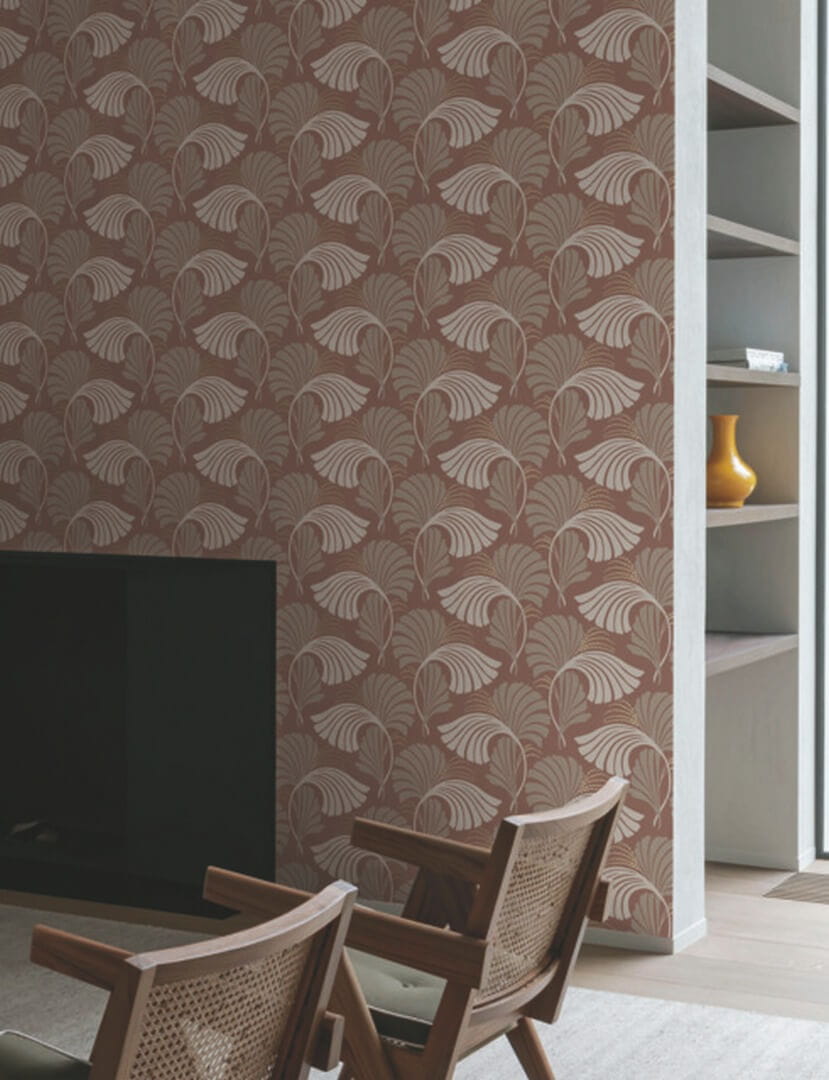 Tapeta liście York Wallcoverings DT5131 Dancing Leaves After Eight