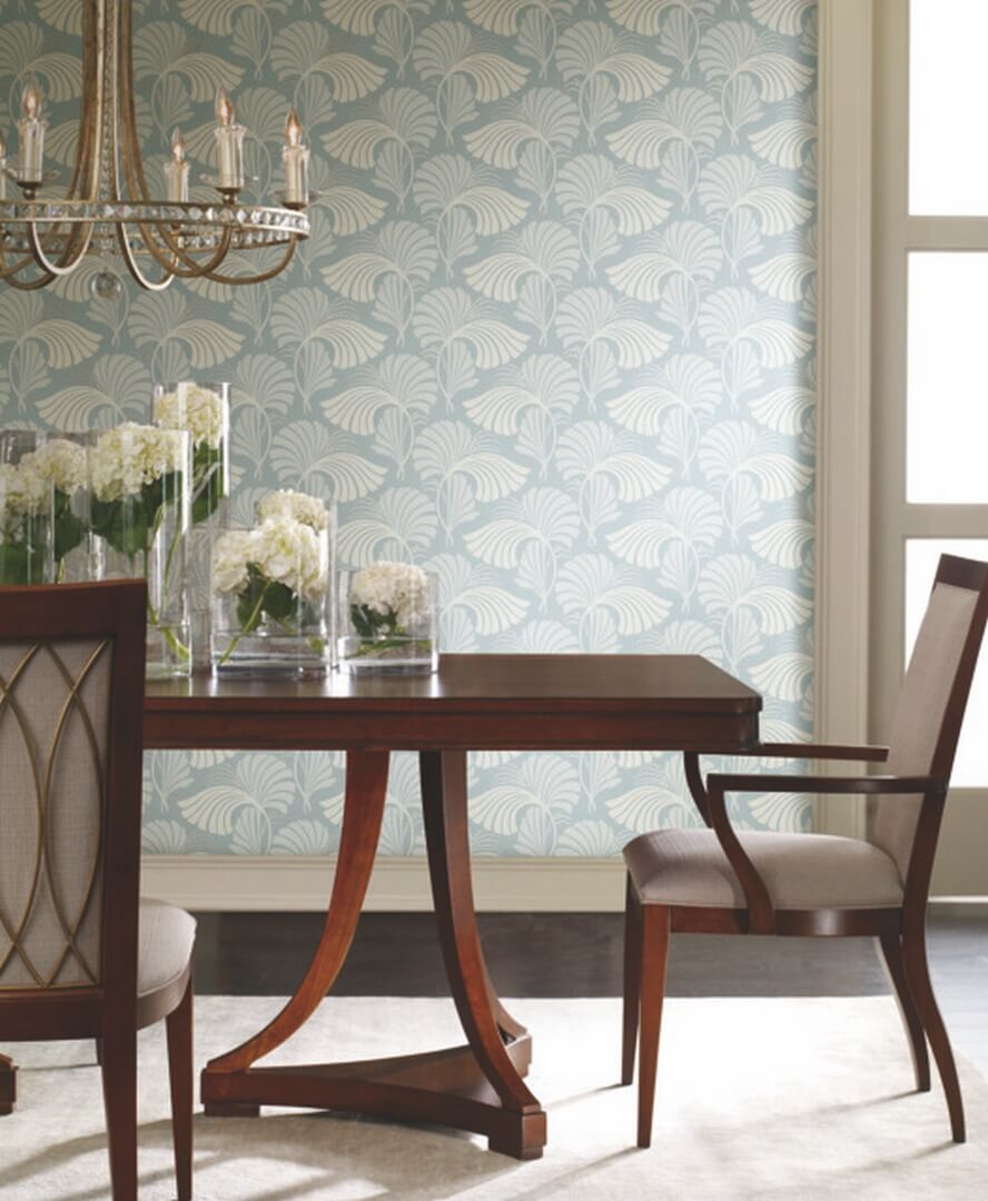 Tapeta liście York Wallcoverings DT5132 Dancing Leaves After Eight