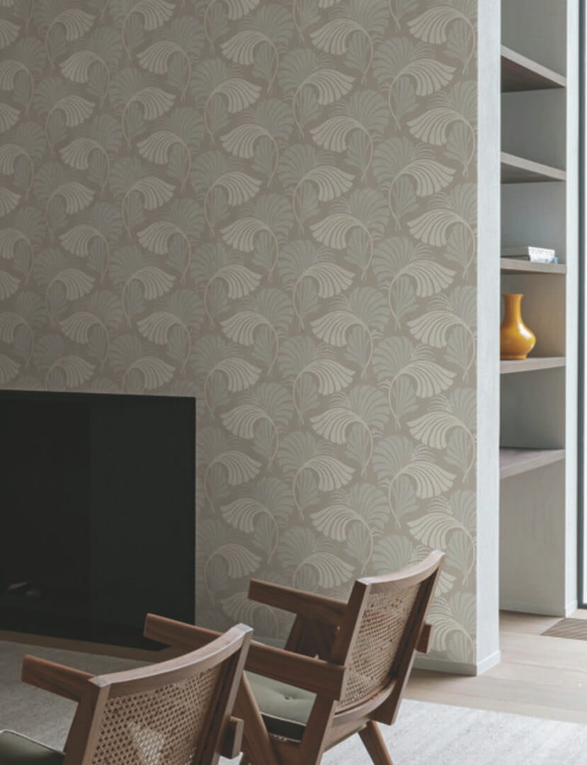 Tapeta liście York Wallcoverings DT5135 Dancing Leaves After Eight