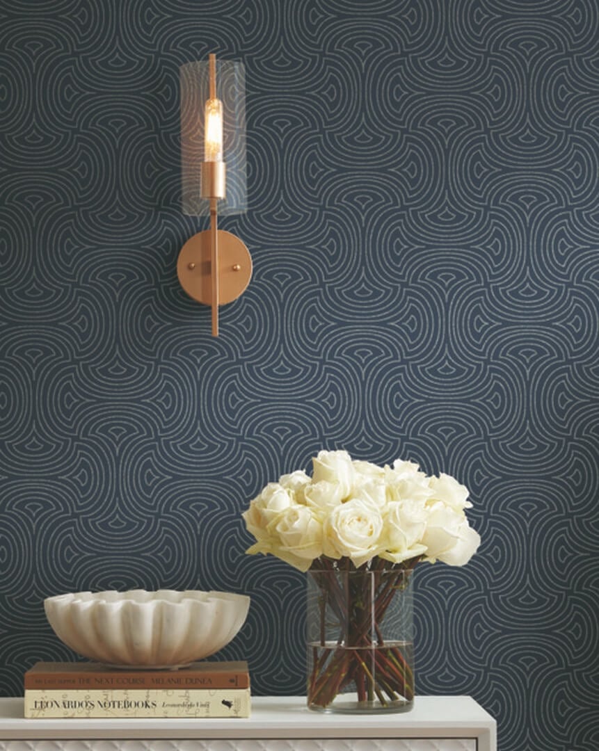 Tapeta kwarcowa York Wallcoverings DT5143 Hourglass After Eight