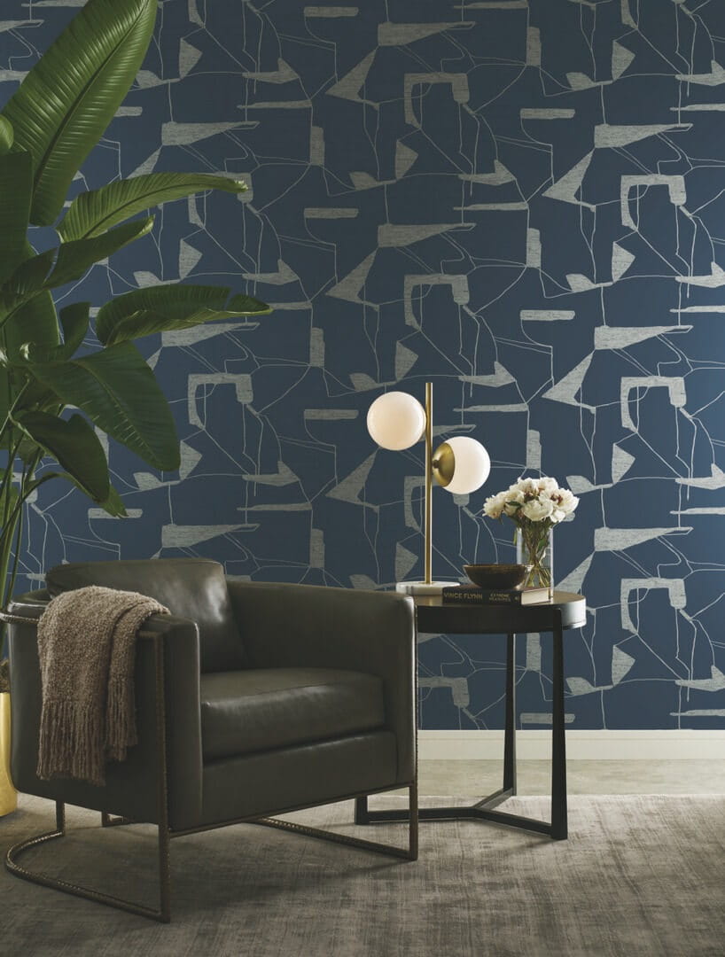 Tapeta abstrakcyjna geometria York Wallcoverings MD7112 Abstract Geo Modern Metals 2