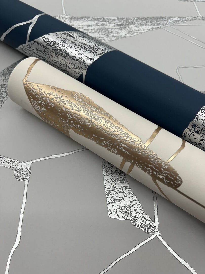 Tapeta abstrakcyjna geometria York Wallcoverings MD7112 Abstract Geo Modern Metals 2