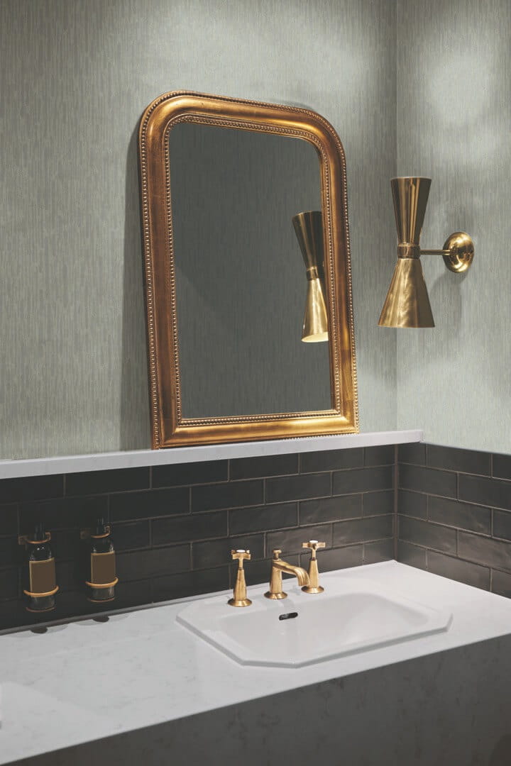Tapeta metaliczne prążki York Wallcoverings MD7153 Metallic Cascade Modern Metals 2