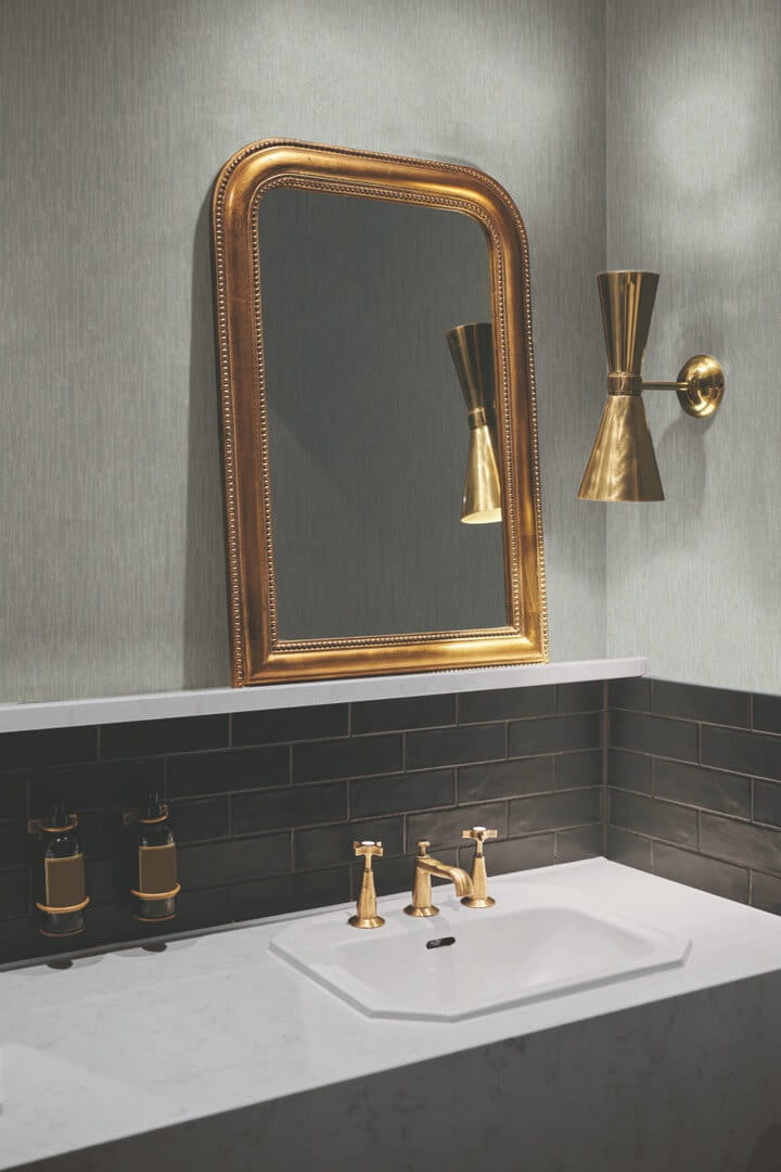 Tapeta metaliczne prążki York Wallcoverings MD7154 Metallic Cascade Modern Metals 2