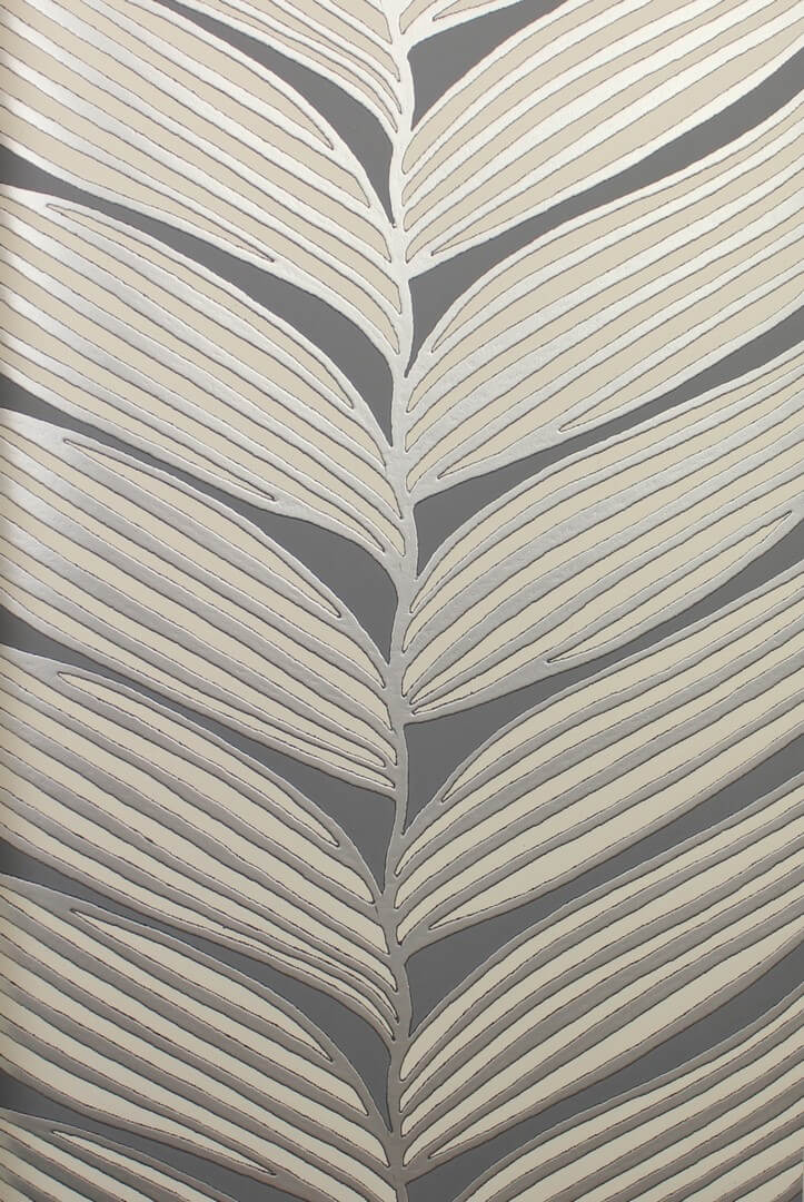 Tapeta stylizowane liście York Wallcoverings MD7163 Luninous Leaves Modern Metals 2
