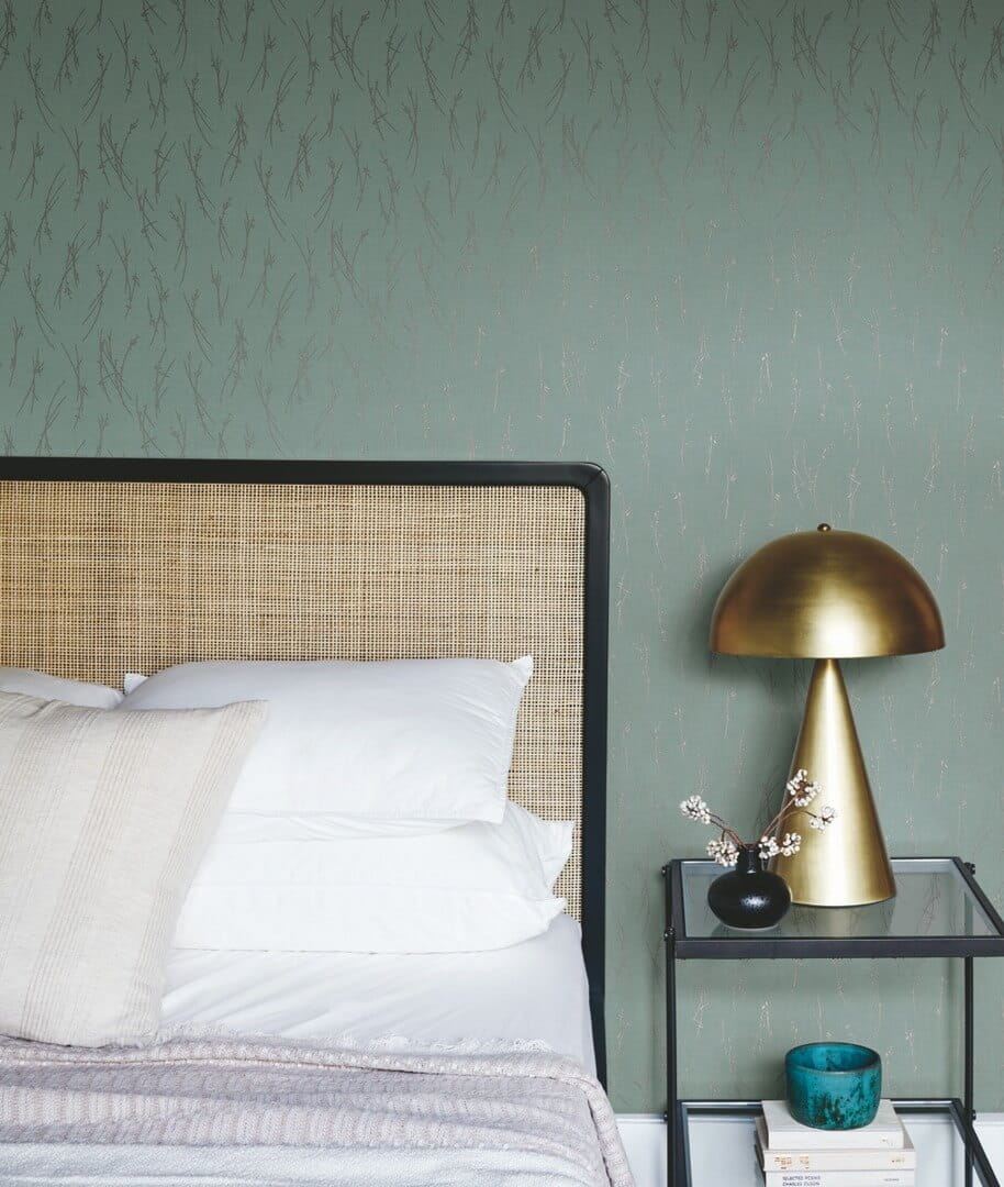 Tapeta delikatna łąka York Wallcoverings MD7193 Sprigs Modern Metals 2