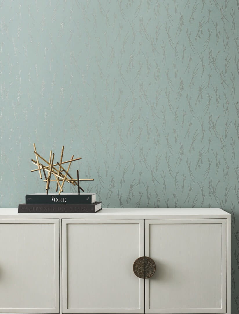Tapeta delikatna łąka York Wallcoverings MD7193 Sprigs Modern Metals 2