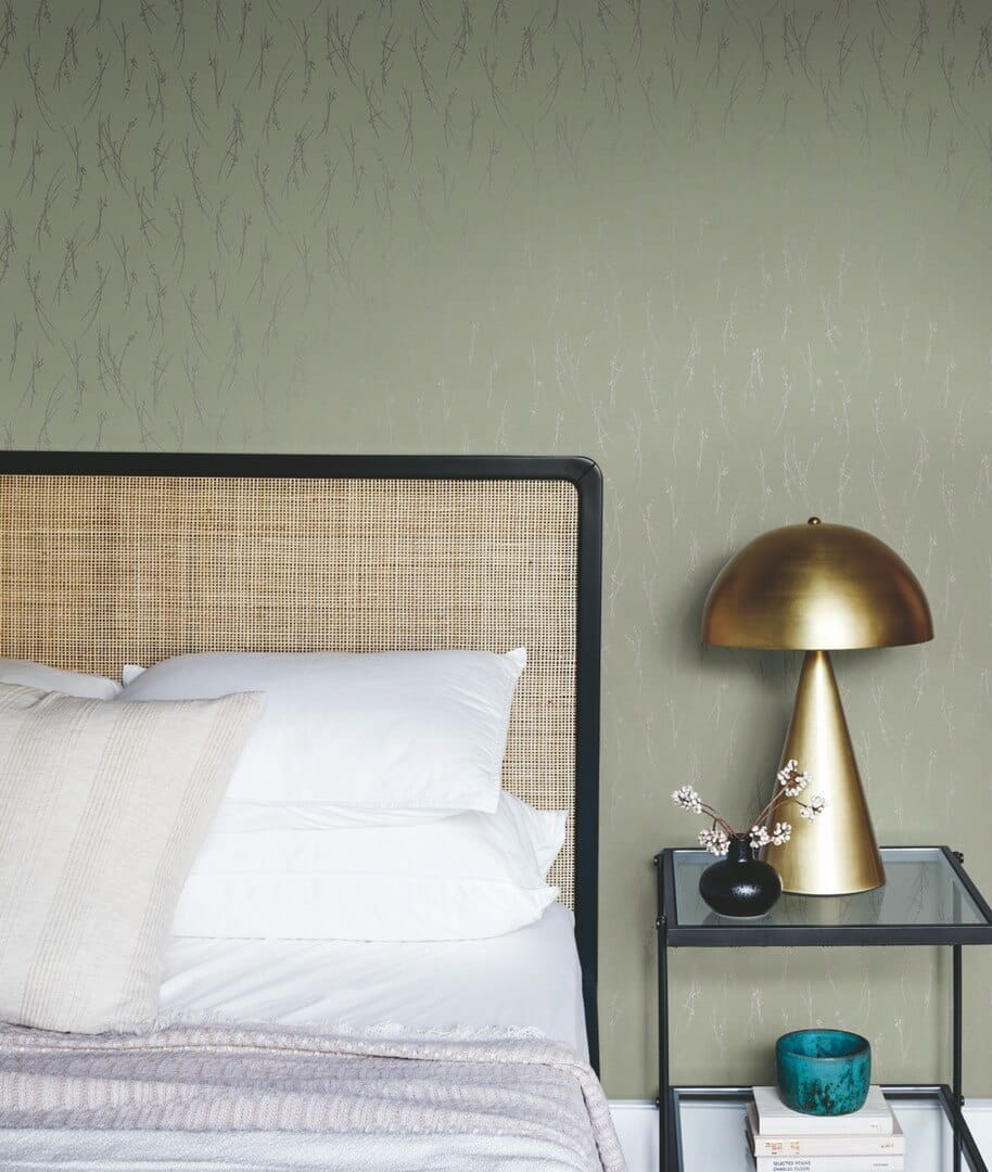 Tapeta delikatna łąka York Wallcoverings MD7194 Sprigs Modern Metals 2