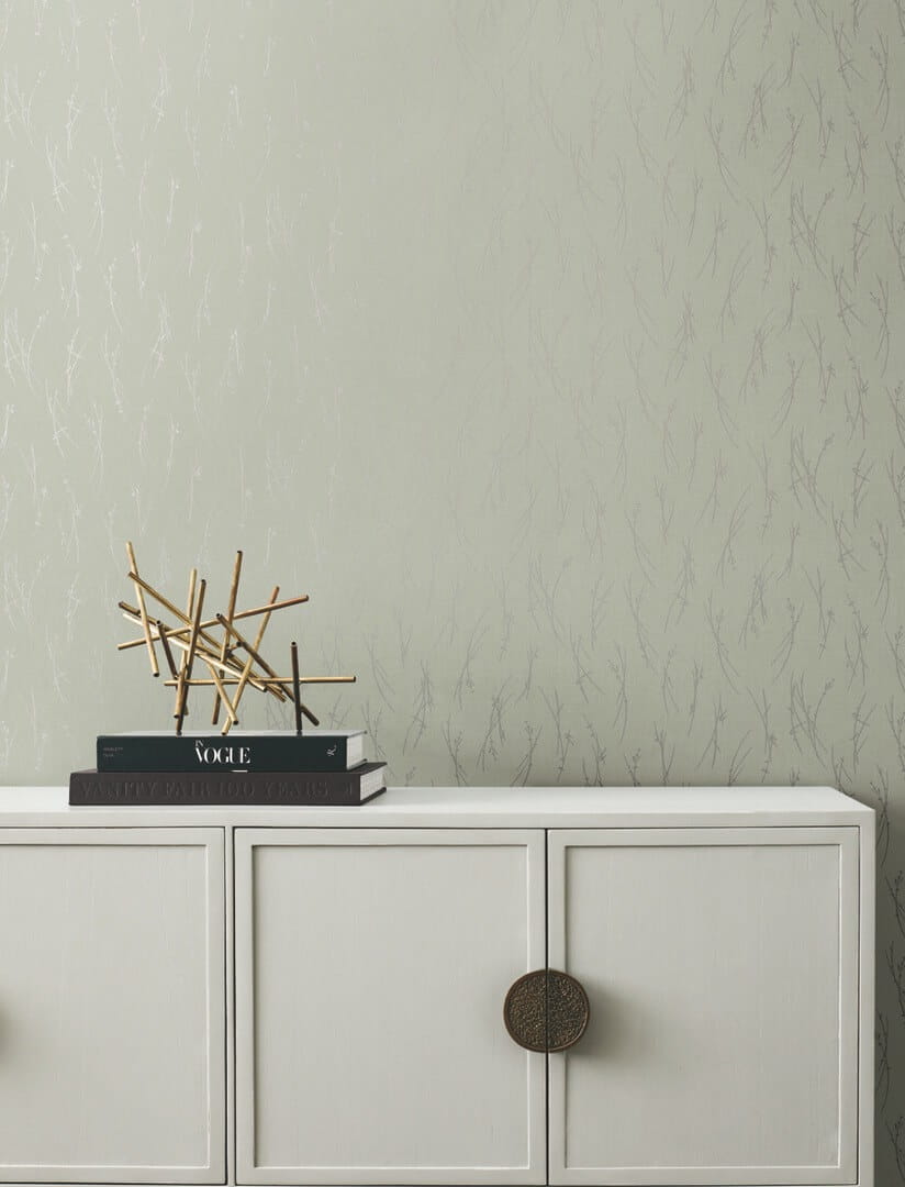 Tapeta delikatna łąka York Wallcoverings MD7194 Sprigs Modern Metals 2