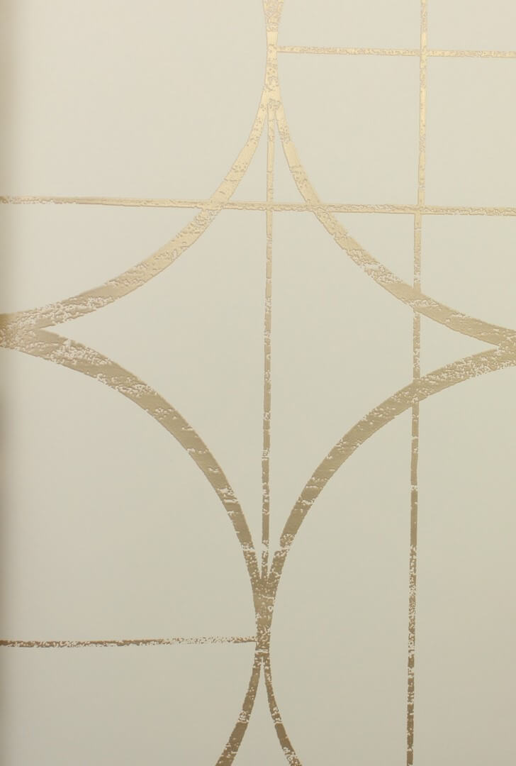 Tapeta okręgi w stylu Art Deco York Wallcoverings MD7202 Sun Circles Modern Metals 2