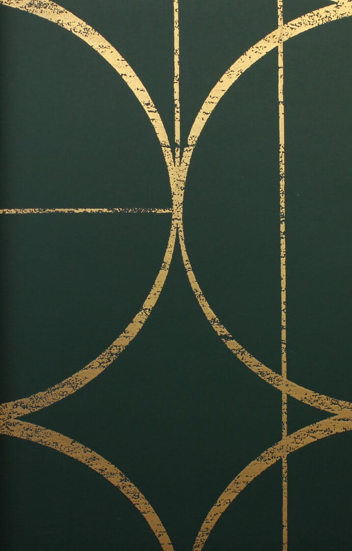 Tapeta okręgi w stylu Art Deco York Wallcoverings MD7203 Sun Circles Modern Metals 2